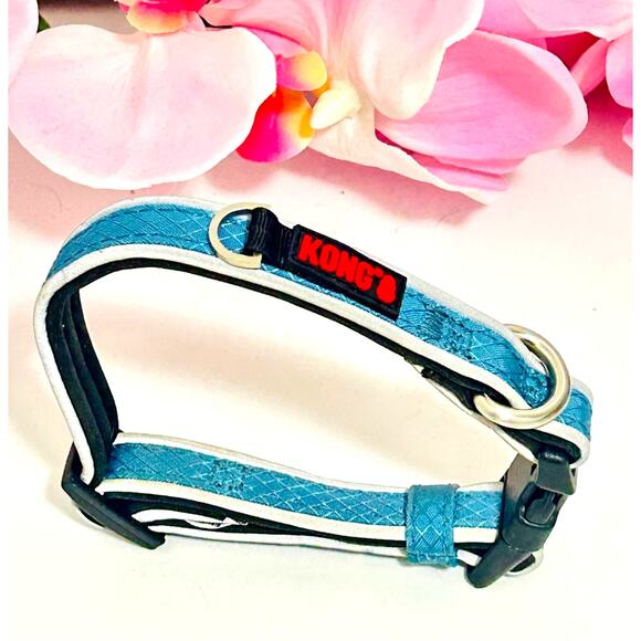 Kong Other - KONG Comfort Padded Reflective Dog Collar Blue Size Small 10-14" EUC